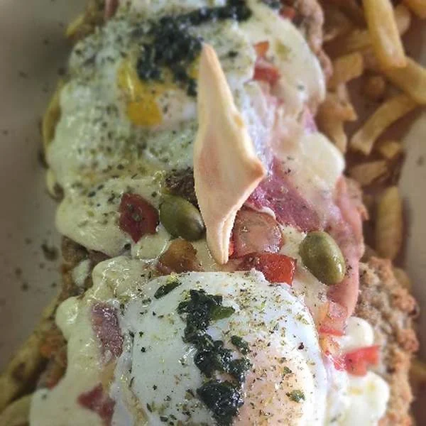 Milanesa con queso y jamón