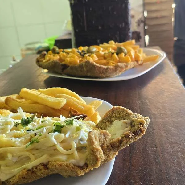 Milanesa con pastas